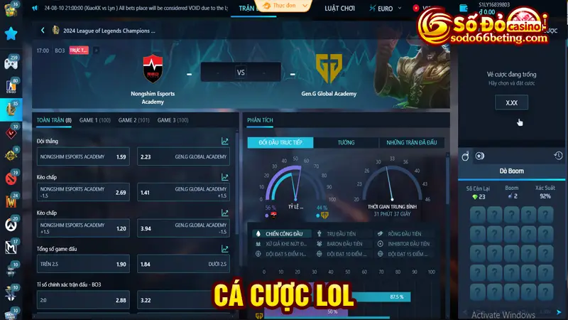 Cá cược LOL